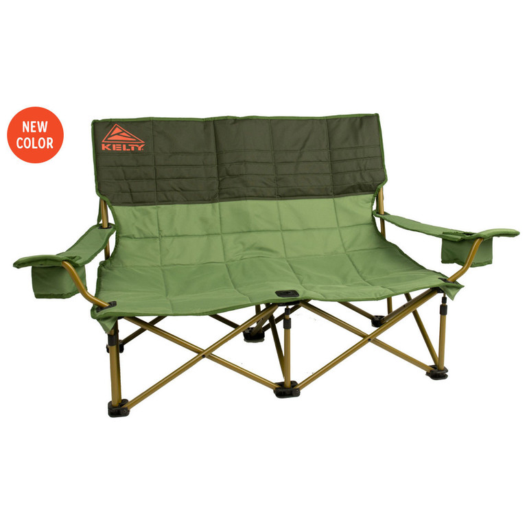 Dill/Duffle - Kelty Low Loveseat 2-person camping chair, front view