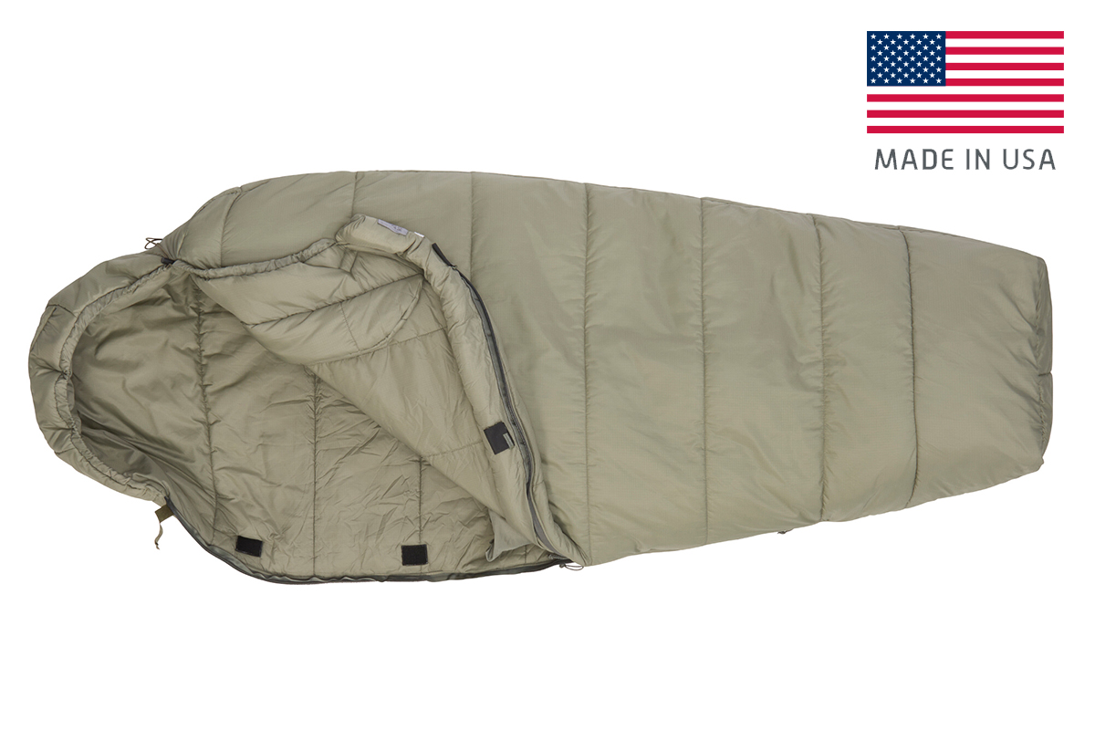 Kelty VariCom Gamma USA  sleeping bag, unzipped quarter length