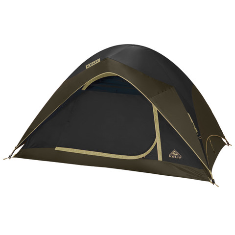 Kelty Timeout 6 tent, front view, fly on